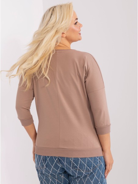 Bluzka-RV-BZ-9191.78-ciemny bezowy
