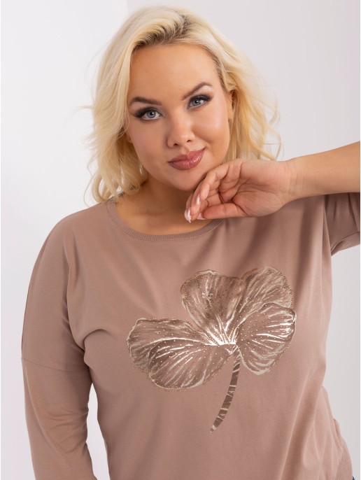 Bluzka-RV-BZ-9191.78-ciemny bezowy Bluzka-RV-BZ-9191.78-ciemny bezowy