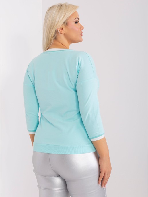 Bluzka-RV-BZ-8986.89P-mietowy Bluzka-RV-BZ-8986.89P-mietowy