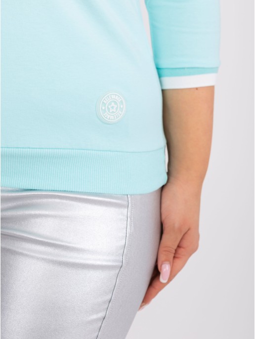 Bluzka-RV-BZ-8986.89P-mietowy Bluzka-RV-BZ-8986.89P-mietowy