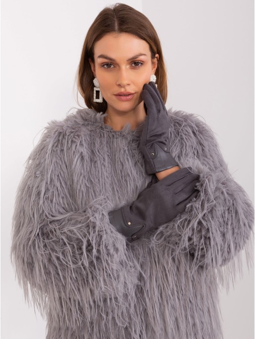 Rękawiczki-AT-RK-239507.94P-ciemny szary Rękawiczki-AT-RK-239507.94P-ciemny szary