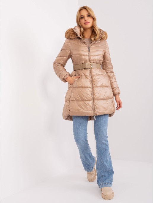 Kurtka-NM-KR-TR8173.96P-ciemny bezowy Kurtka-NM-KR-TR8173.96P-ciemny bezowy
