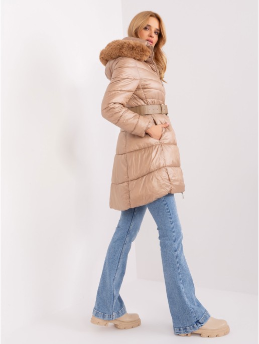 Kurtka-NM-KR-TR8173.96P-ciemny bezowy Kurtka-NM-KR-TR8173.96P-ciemny bezowy