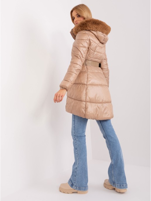 Kurtka-NM-KR-TR8173.96P-ciemny bezowy Kurtka-NM-KR-TR8173.96P-ciemny bezowy