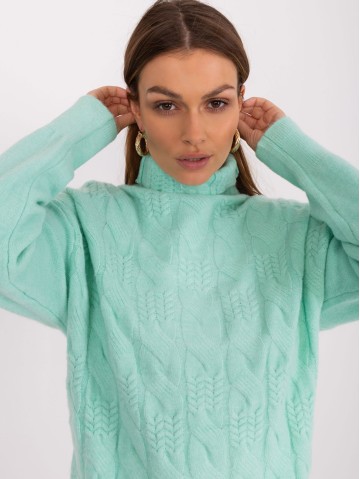 Sweter-AT-SW-23401.97P-mietowy
