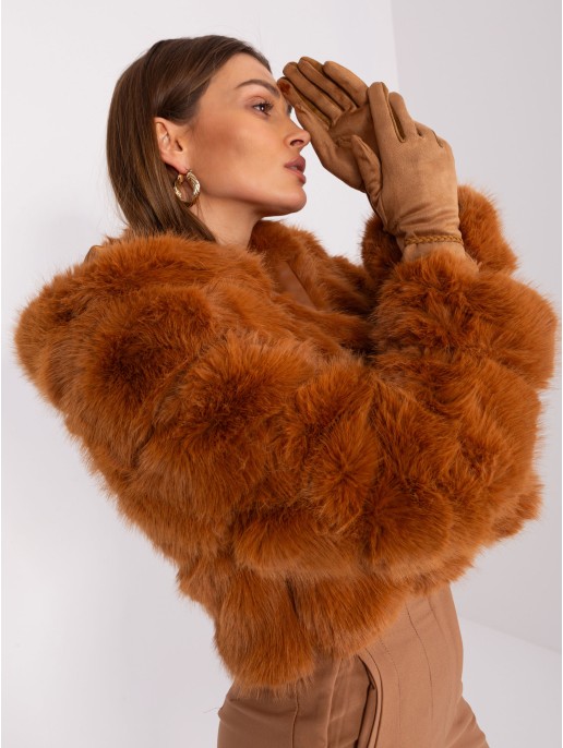 Rękawiczki-AT-RK-238601.31P-camelowy Rękawiczki-AT-RK-238601.31P-camelowy