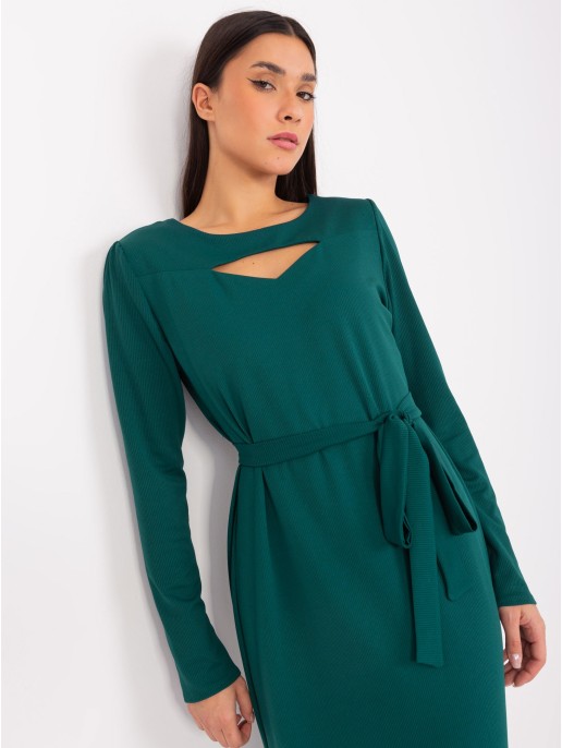 Suknelė tamsiai žalia