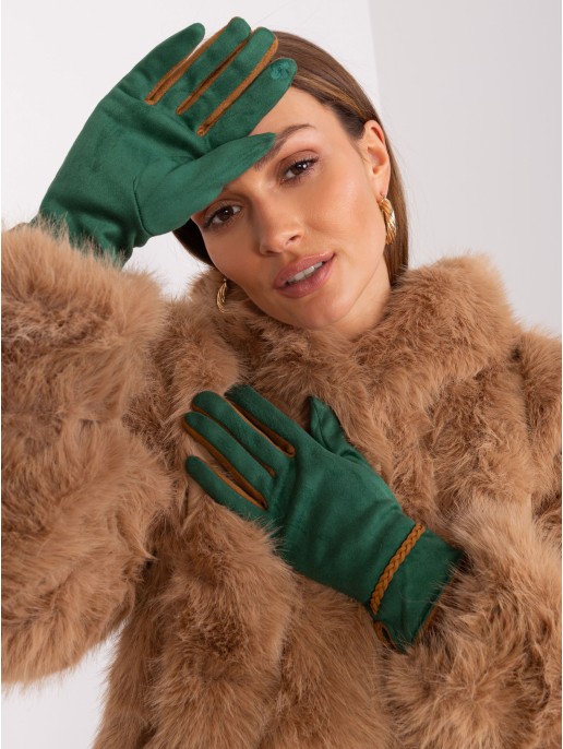 Rękawiczki-AT-RK-238601.98-ciemny zielony Rękawiczki-AT-RK-238601.98-ciemny zielony