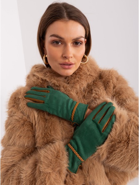 Rękawiczki-AT-RK-238601.98-ciemny zielony