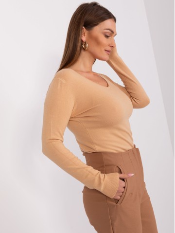 Sweter-PM-SW-WB92918B.57-camelowy 2
