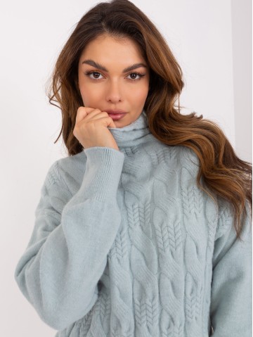 Sweter-AT-SW-23401.97P-mietowy