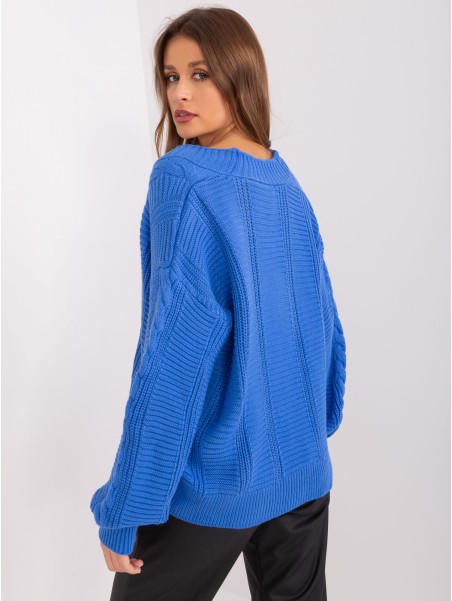 Sweter-LC-SW-0588.30X-ciemny niebieski