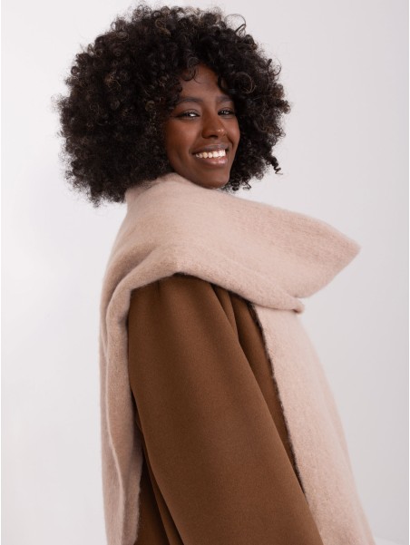 Szalik-AT-SZ-2313502.20P-ciemny bezowy