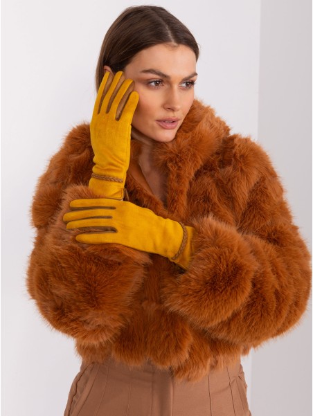 Rękawiczki-AT-RK-238601.78-ciemny żółty