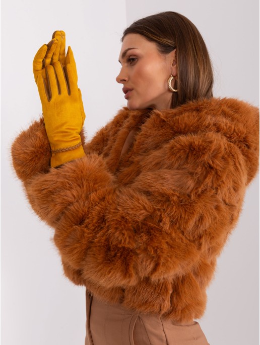 Rękawiczki-AT-RK-238601.78-ciemny żółty