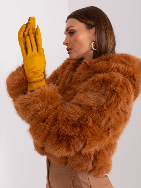 Rękawiczki-AT-RK-238601.78-ciemny żółty