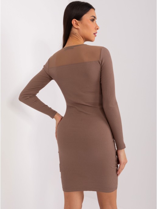 Sukienka-RV-SK-9217.57P-brązowy