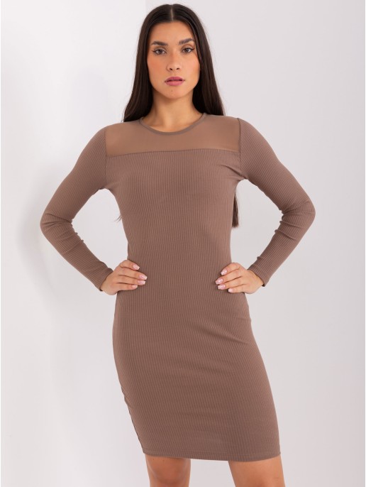 Sukienka-RV-SK-9217.57P-brązowy
