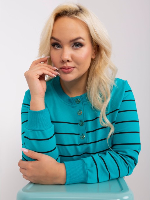 Bluzka-RV-BZ-9243.27P-turkusowy Bluzka-RV-BZ-9243.27P-turkusowy