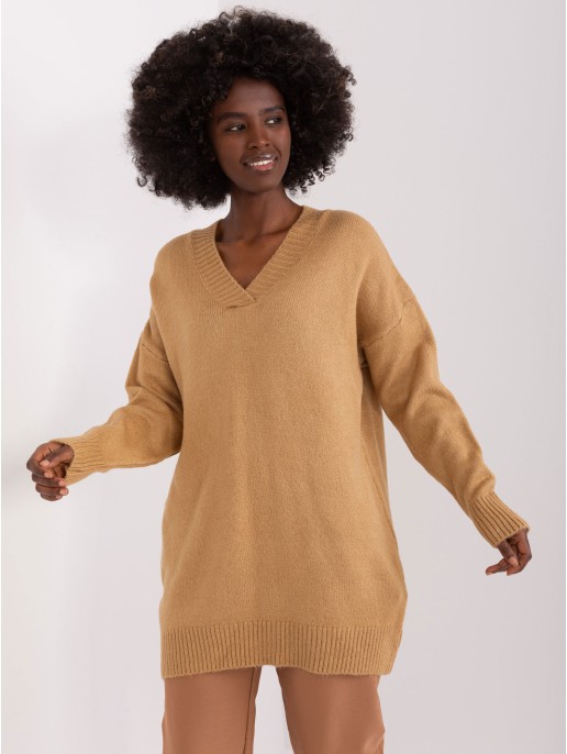 Sweter-BA-SW-0577.02P-camelowy Sweter-BA-SW-0577.02P-camelowy