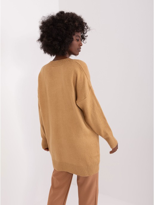 Sweter-BA-SW-0577.02P-camelowy Sweter-BA-SW-0577.02P-camelowy