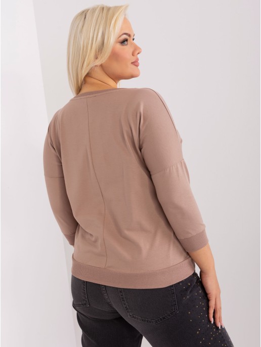 Bluzka-RV-BZ-8981.31P-ciemny bezowy Bluzka-RV-BZ-8981.31P-ciemny bezowy