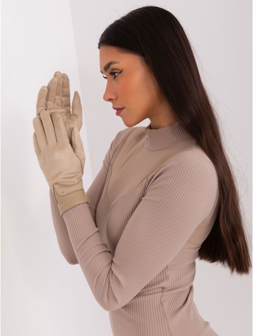 Rękawiczki-AT-RK-239507.94P-beżowy Rękawiczki-AT-RK-239507.94P-beżowy