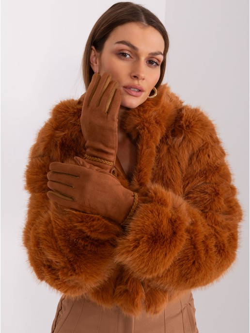 Rękawiczki-AT-RK-238601.98-jasny brązowy Rękawiczki-AT-RK-238601.98-jasny brązowy