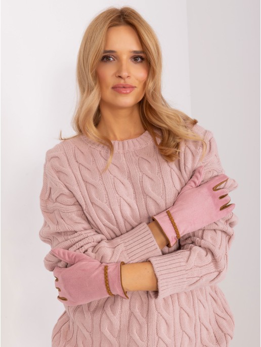 Rękawiczki-AT-RK-238601.25P-jasny różowy Rękawiczki-AT-RK-238601.25P-jasny różowy