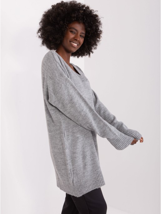 Sweter-BA-SW-0577.36X-szary Sweter-BA-SW-0577.36X-szary