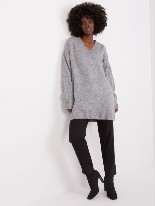 Sweter-BA-SW-0577.36X-szary Sweter-BA-SW-0577.36X-szary