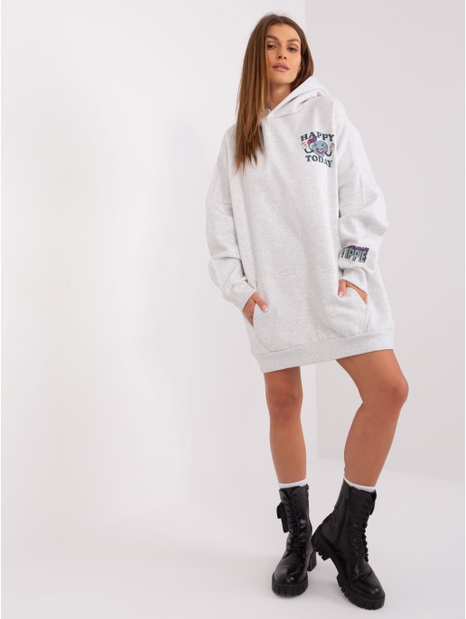 Megztinis - D10606BA02406D2 - šviesiai pilkas