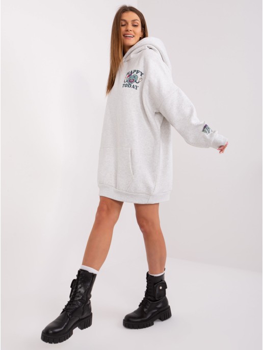 Megztinis - D10606BA02406D2 - šviesiai pilkas