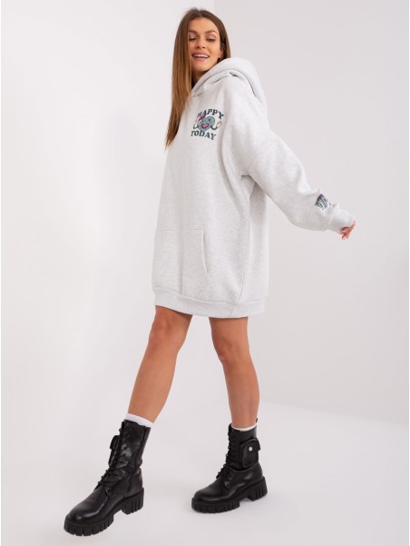 Megztinis - D10606BA02406D2 - šviesiai pilkas