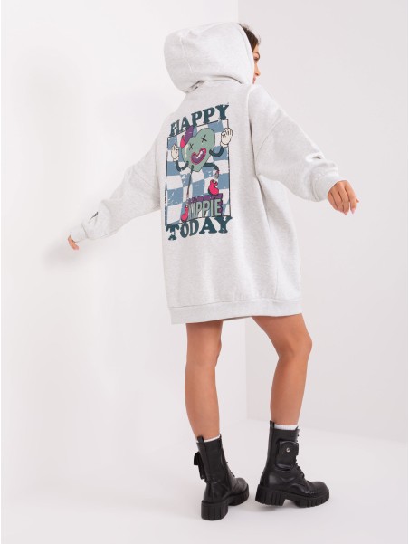 Megztinis - D10606BA02406D2 - šviesiai pilkas