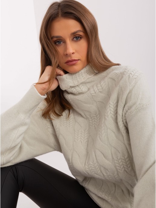 Sweter-AT-SW-23401.97P-mietowy