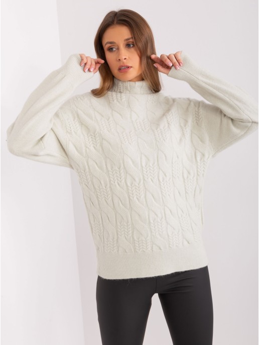 Sweter-AT-SW-23401.97P-mietowy