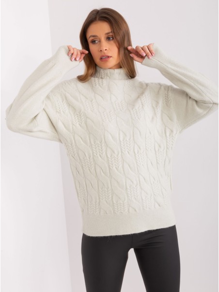 Sweter-AT-SW-23401.97P-mietowy