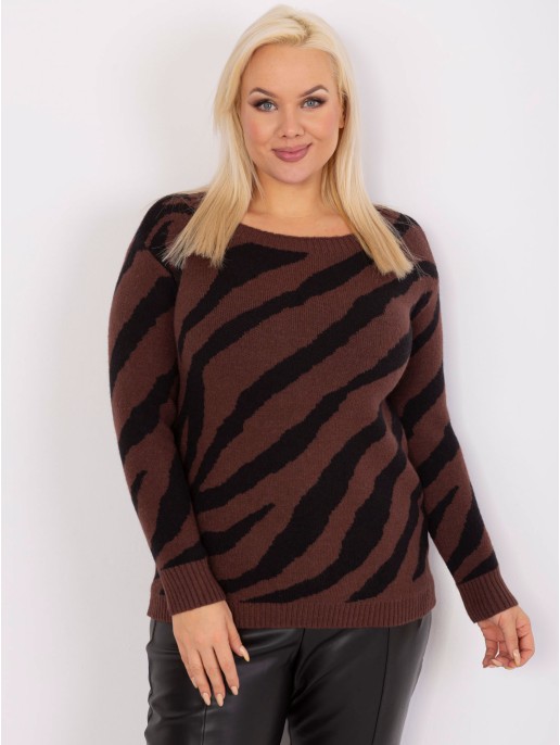 Sweter-PM-SW-PM785.23X-brązowy