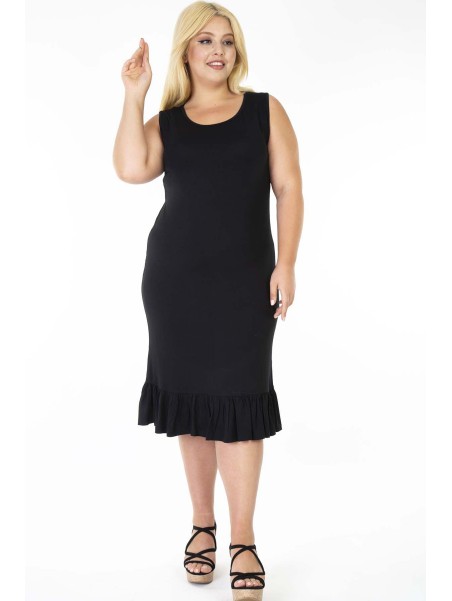 Must varrukateta kleit