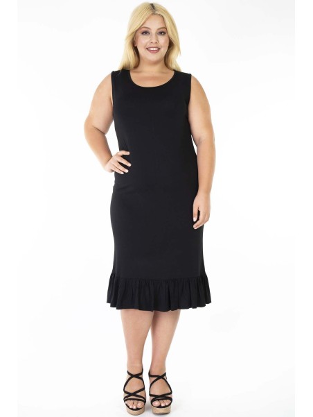 Must varrukateta kleit