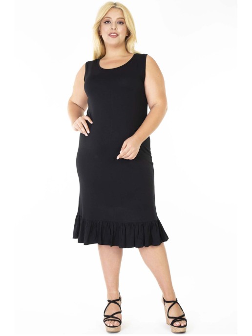 Черное платье без рукавов Черное платье без рукавов