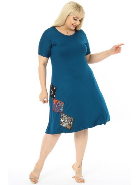 Suknelė trumpomis rankovėmis