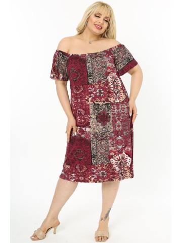 Пестрое платье в испанском стиле. 2