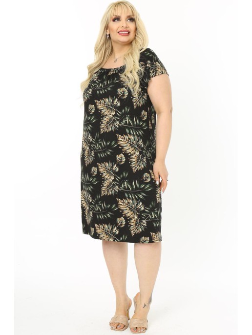 Marga viskozinė suknelė trumpomis rankovėmis Marga viskozinė suknelė trumpomis rankovėmis