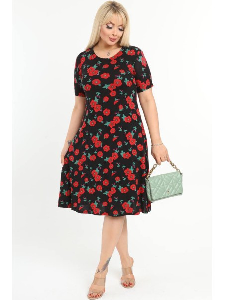 Летнее платье с цветочным принтом