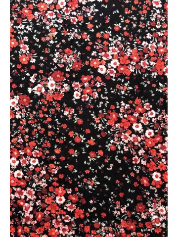 Цветочное платье с короткими рукавами 2