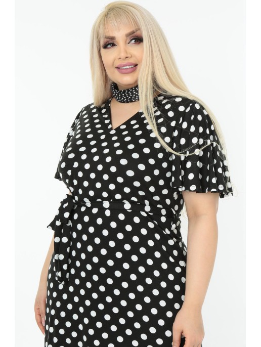 Must pallidega kleit Must pallidega kleit