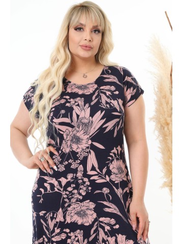 Lihtne lühikeste varrukatega naiste kleit 2