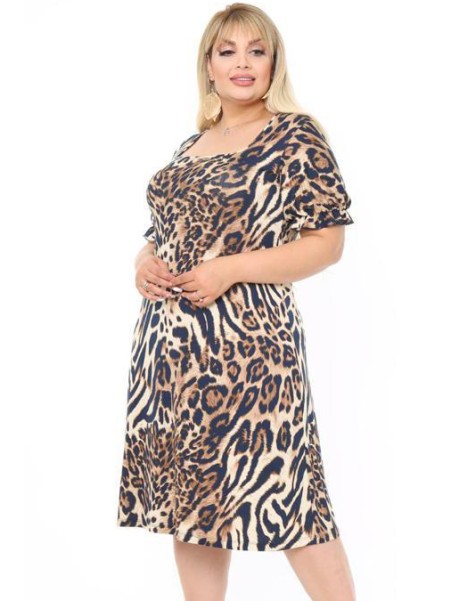 Loomakarva mustriga kleit